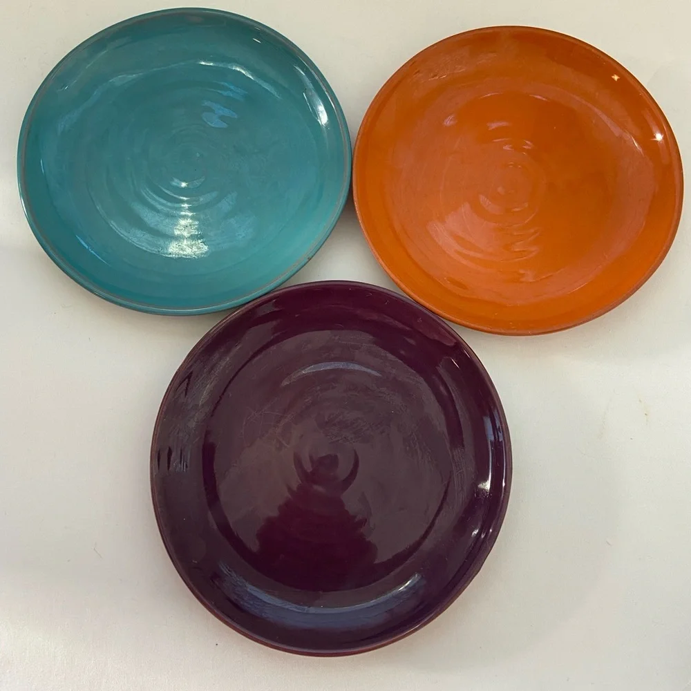 (3) Crate&Barrel cocktail plates
